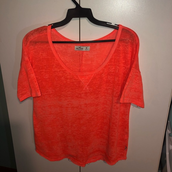 Hollister Neon Orange Top - Picture 6 of 10